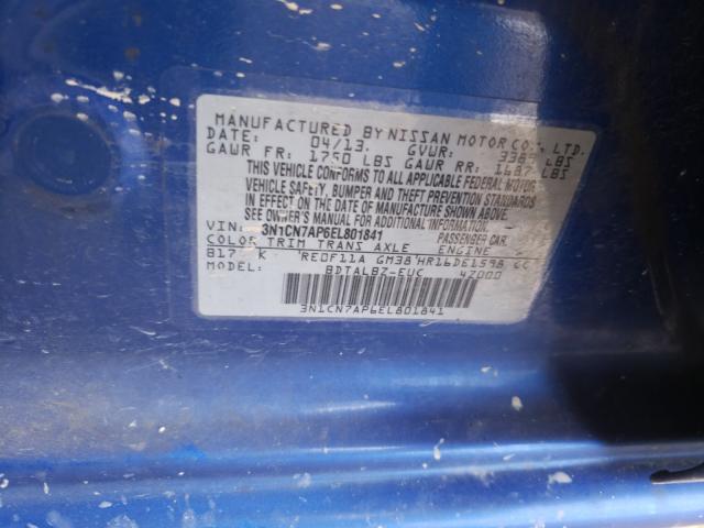 Photo 9 VIN: 3N1CN7AP6EL801841 - NISSAN VERSA S 