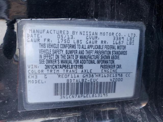 Photo 11 VIN: 3N1CN7AP6EL813195 - NISSAN VERSA S 