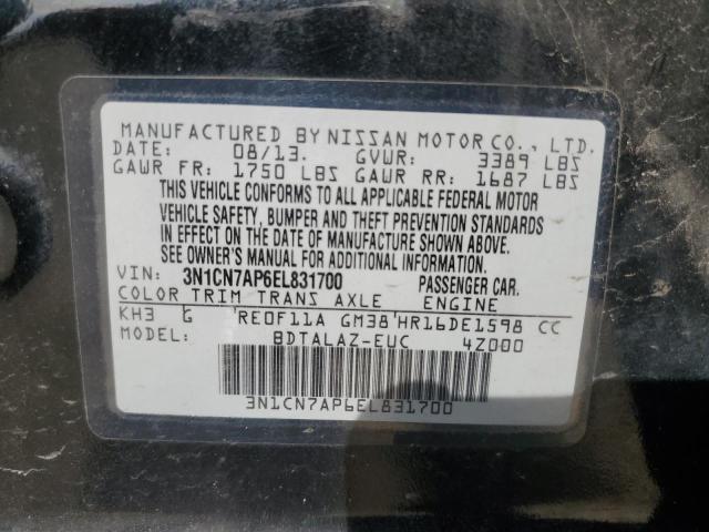 Photo 12 VIN: 3N1CN7AP6EL831700 - NISSAN VERSA 