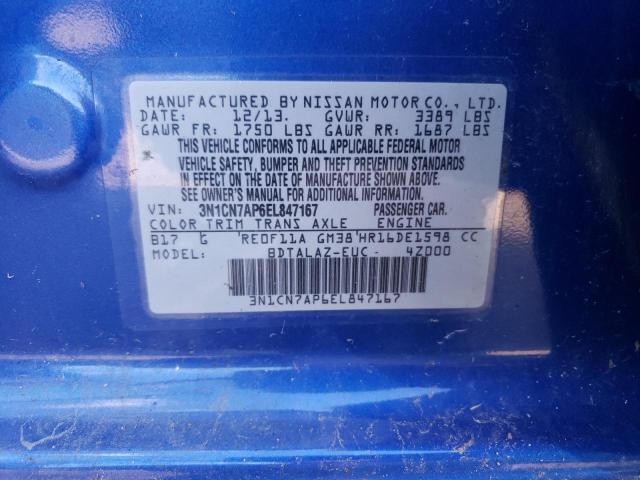 Photo 11 VIN: 3N1CN7AP6EL847167 - NISSAN VERSA S 