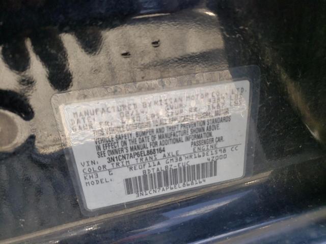 Photo 9 VIN: 3N1CN7AP6EL868164 - NISSAN VERSA S 