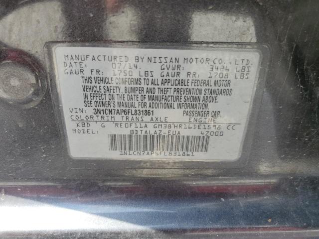 Photo 11 VIN: 3N1CN7AP6FL831861 - NISSAN VERSA S S 