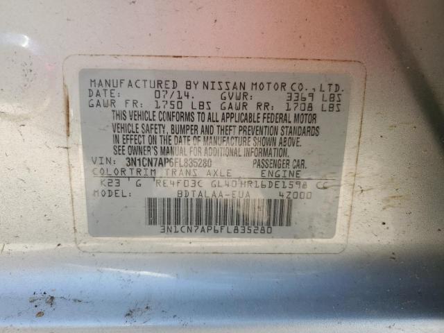 Photo 9 VIN: 3N1CN7AP6FL835280 - NISSAN VERSA 