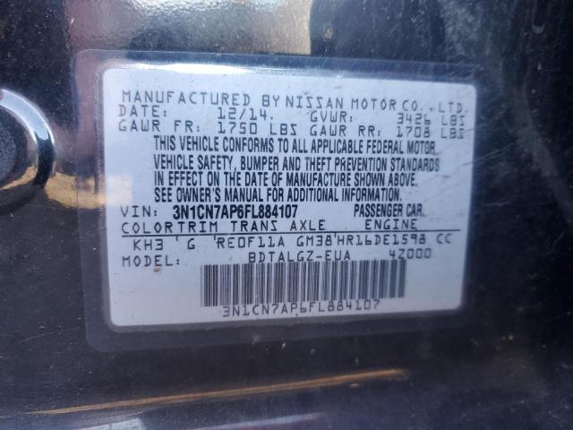 Photo 11 VIN: 3N1CN7AP6FL884107 - NISSAN VERSA S 