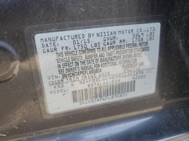 Photo 11 VIN: 3N1CN7AP6FL895804 - NISSAN VERSA 