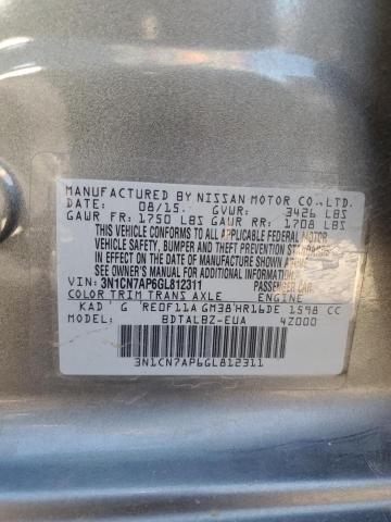 Photo 11 VIN: 3N1CN7AP6GL812311 - NISSAN VERSA S 