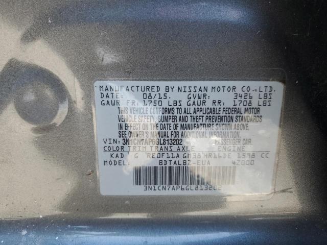 Photo 9 VIN: 3N1CN7AP6GL813202 - NISSAN VERSA 