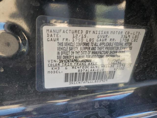 Photo 11 VIN: 3N1CN7AP6GL853909 - NISSAN VERSA S 