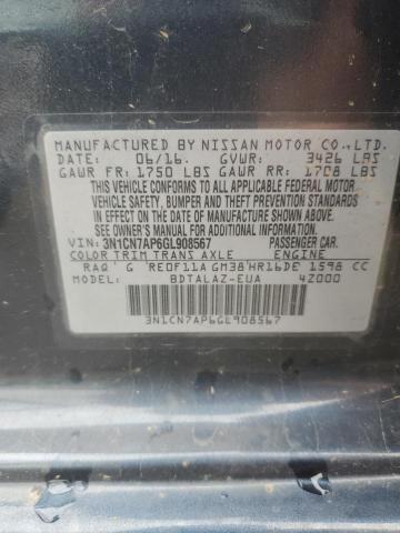 Photo 11 VIN: 3N1CN7AP6GL908567 - NISSAN VERSA 