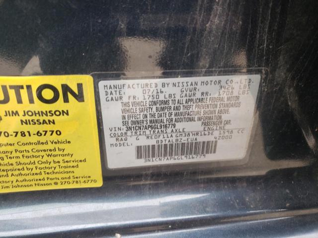 Photo 12 VIN: 3N1CN7AP6GL916779 - NISSAN VERSA 