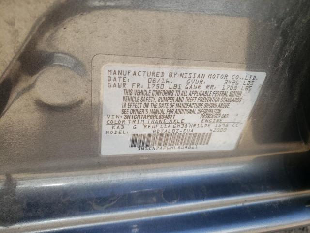 Photo 11 VIN: 3N1CN7AP6HL804811 - NISSAN VERSA 