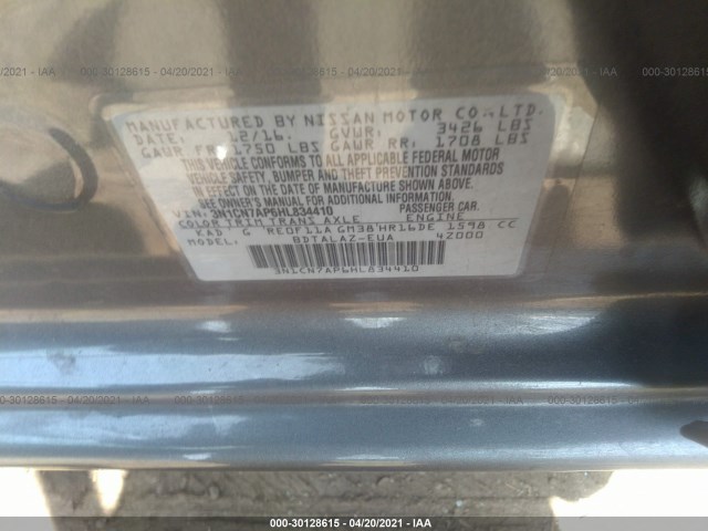 Photo 8 VIN: 3N1CN7AP6HL834410 - NISSAN VERSA SEDAN 