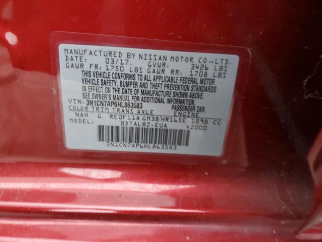 Photo 11 VIN: 3N1CN7AP6HL863583 - NISSAN VERSA 