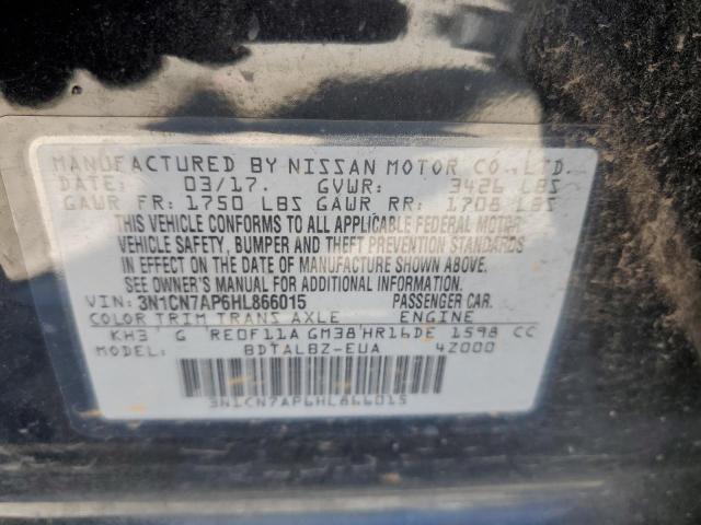 Photo 11 VIN: 3N1CN7AP6HL866015 - NISSAN VERSA S 