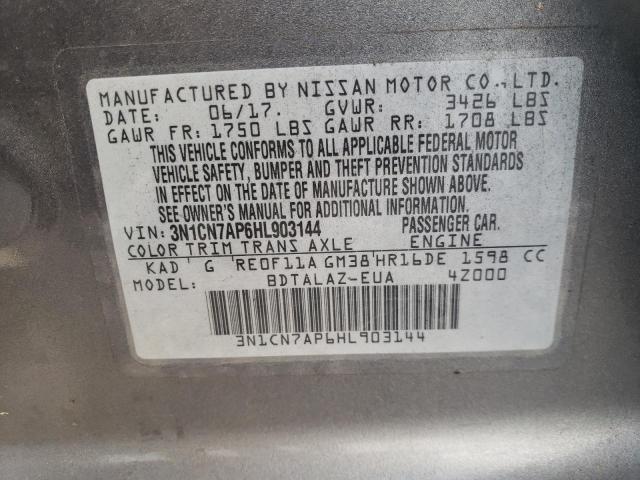 Photo 11 VIN: 3N1CN7AP6HL903144 - NISSAN VERSA 