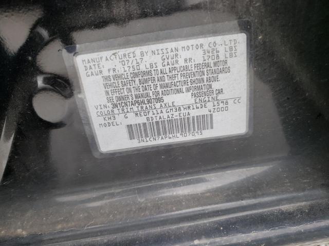 Photo 9 VIN: 3N1CN7AP6HL907095 - NISSAN VERSA S 