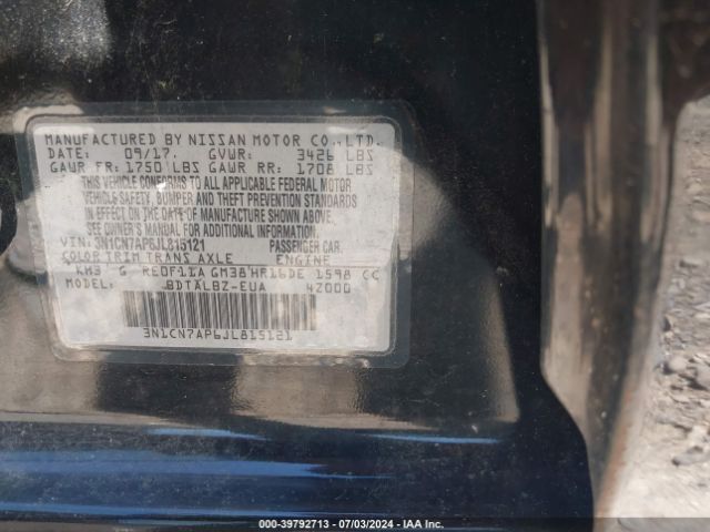 Photo 8 VIN: 3N1CN7AP6JL815121 - NISSAN VERSA 