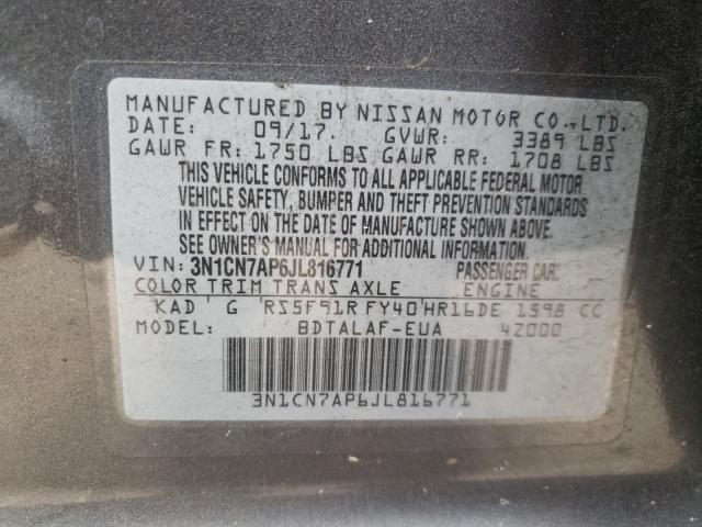 Photo 9 VIN: 3N1CN7AP6JL816771 - NISSAN VERSA S 