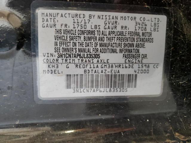 Photo 12 VIN: 3N1CN7AP6JL835305 - NISSAN VERSA 