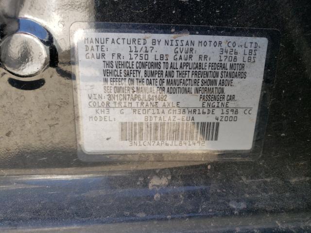 Photo 9 VIN: 3N1CN7AP6JL841492 - NISSAN VERSA S 