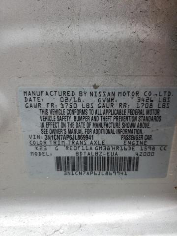 Photo 11 VIN: 3N1CN7AP6JL869941 - NISSAN VERSA 