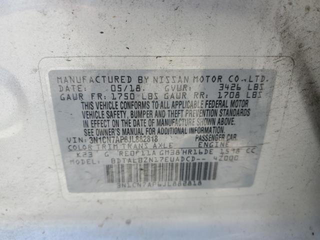 Photo 11 VIN: 3N1CN7AP6JL882818 - NISSAN VERSA 