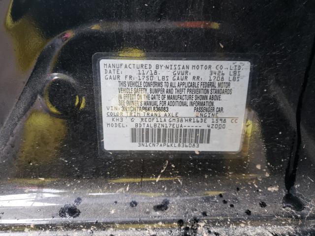 Photo 9 VIN: 3N1CN7AP6KL836083 - NISSAN VERSA S 