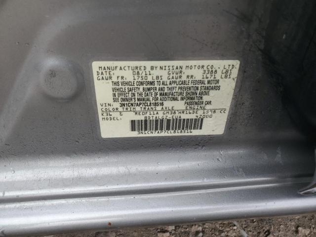 Photo 11 VIN: 3N1CN7AP7CL818516 - NISSAN VERSA S 