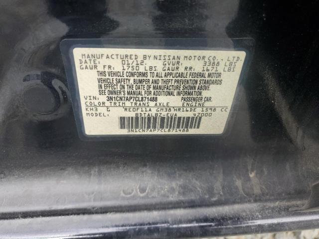 Photo 11 VIN: 3N1CN7AP7CL871488 - NISSAN VERSA S 