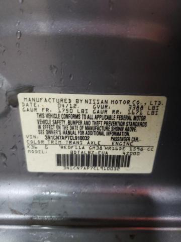 Photo 11 VIN: 3N1CN7AP7CL910032 - NISSAN VERSA 