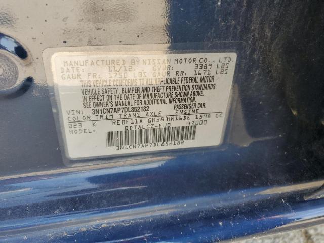 Photo 11 VIN: 3N1CN7AP7DL852182 - NISSAN VERSA S 