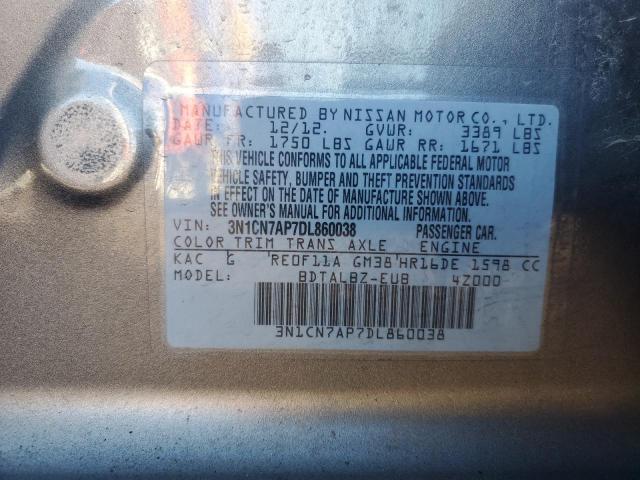 Photo 11 VIN: 3N1CN7AP7DL860038 - NISSAN VERSA 