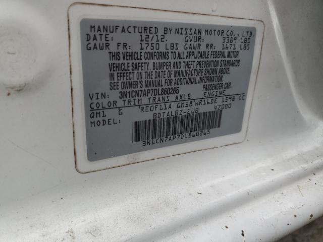 Photo 11 VIN: 3N1CN7AP7DL860265 - NISSAN VERSA S 