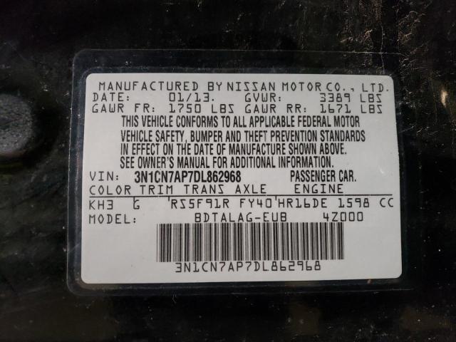 Photo 11 VIN: 3N1CN7AP7DL862968 - NISSAN VERSA S 