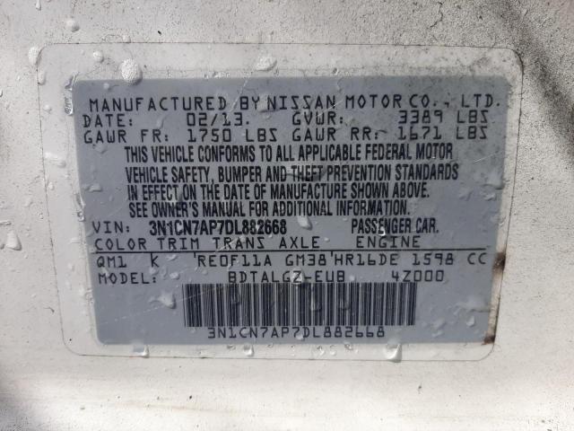 Photo 9 VIN: 3N1CN7AP7DL882668 - NISSAN VERSA S 