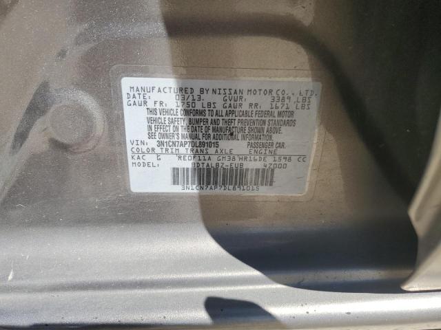 Photo 11 VIN: 3N1CN7AP7DL891015 - NISSAN VERSA S 