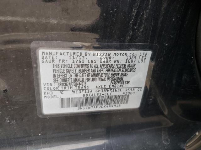 Photo 11 VIN: 3N1CN7AP7EK444918 - NISSAN VERSA 