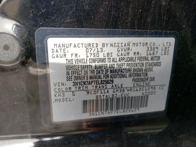 Photo 11 VIN: 3N1CN7AP7EL825629 - NISSAN VERSA 