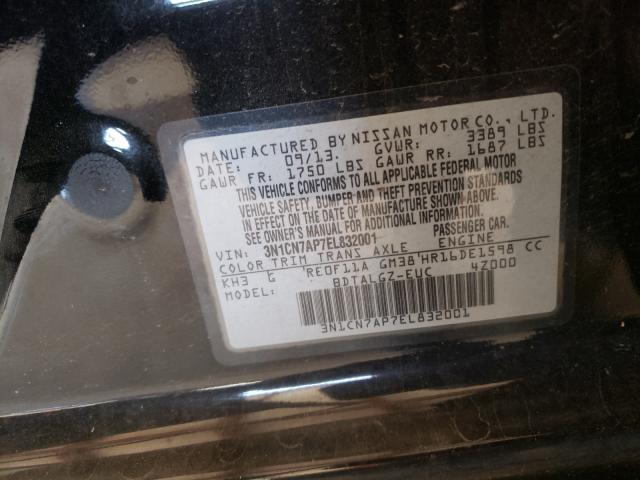 Photo 9 VIN: 3N1CN7AP7EL832001 - NISSAN VERSA S 