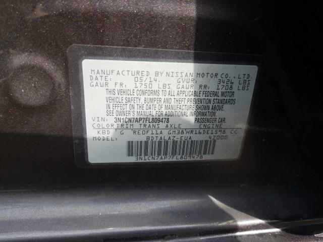 Photo 9 VIN: 3N1CN7AP7FL809478 - NISSAN VERSA S 