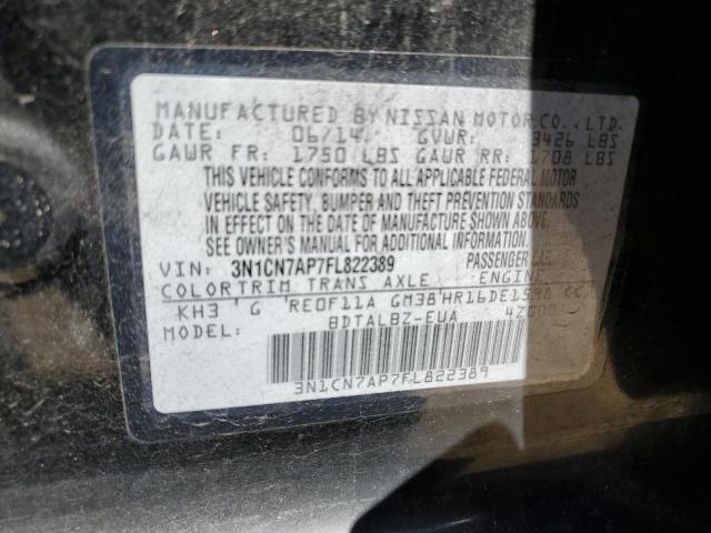 Photo 9 VIN: 3N1CN7AP7FL822389 - NISSAN VERSA S 