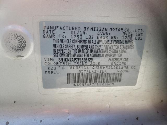 Photo 11 VIN: 3N1CN7AP7FL825129 - NISSAN VERSA 