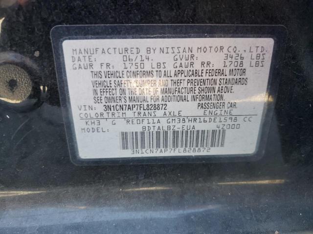 Photo 11 VIN: 3N1CN7AP7FL828872 - NISSAN VERSA S 