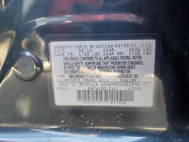 Photo 9 VIN: 3N1CN7AP7FL847552 - NISSAN VERSA S 