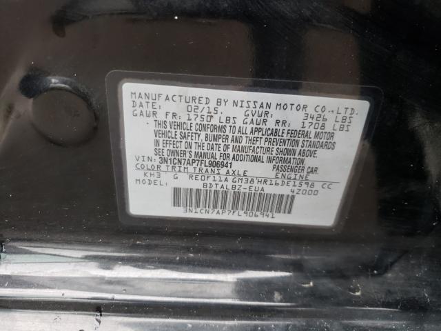 Photo 9 VIN: 3N1CN7AP7FL906941 - NISSAN VERSA S 