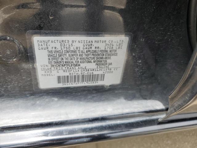 Photo 11 VIN: 3N1CN7AP7FL915834 - NISSAN VERSA 