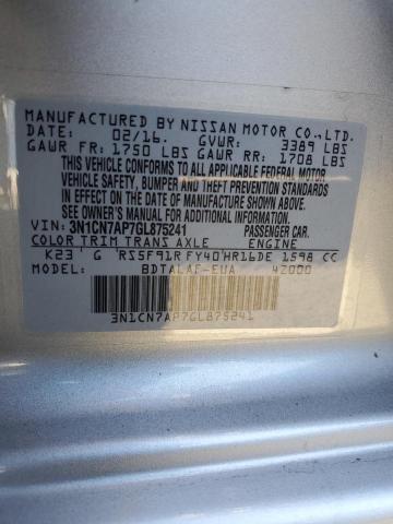 Photo 11 VIN: 3N1CN7AP7GL875241 - NISSAN VERSA 