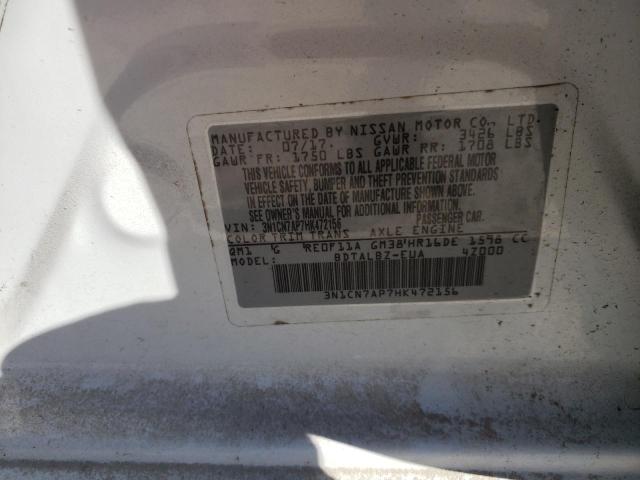 Photo 9 VIN: 3N1CN7AP7HK472156 - NISSAN VERSA S 