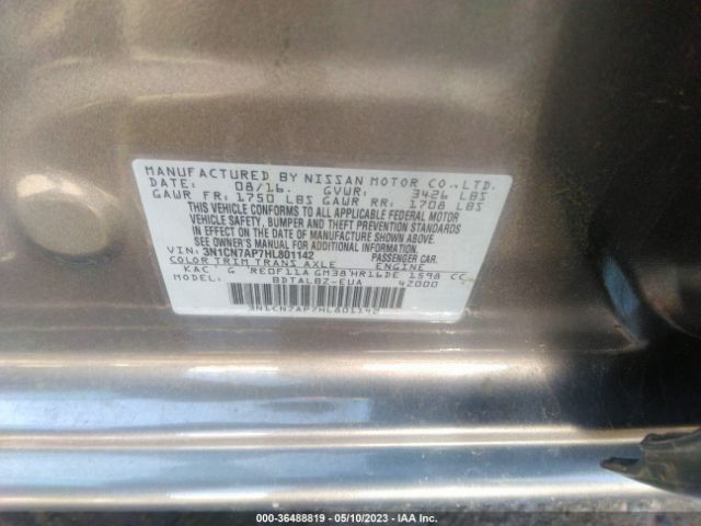 Photo 8 VIN: 3N1CN7AP7HL801142 - NISSAN VERSA 