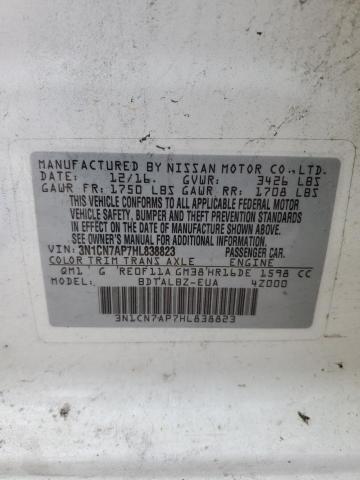 Photo 11 VIN: 3N1CN7AP7HL838823 - NISSAN VERSA 